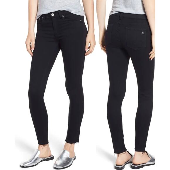 Rag & Bone Skinny Denim Jeans Black 27 - Picture 1 of 6